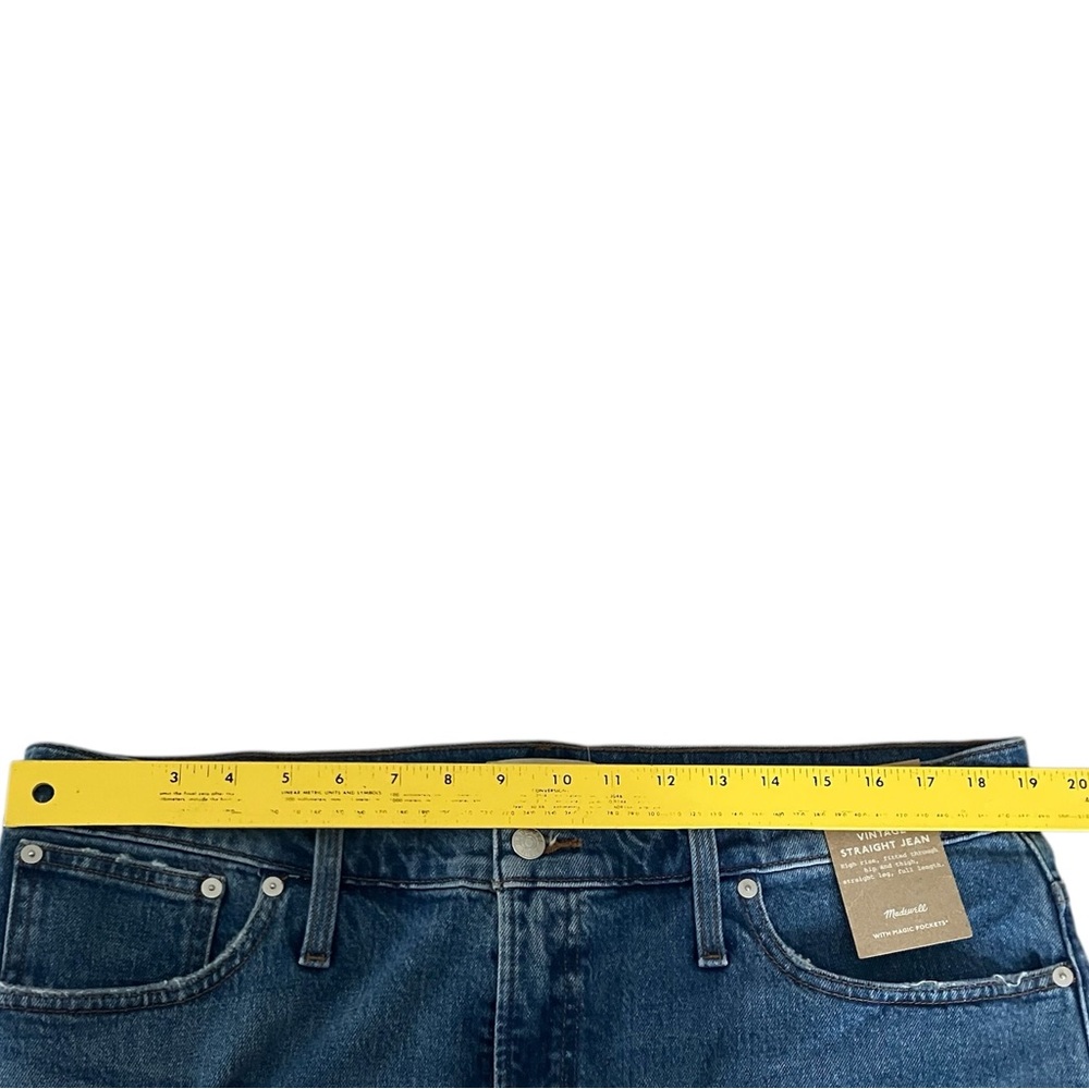 NWT Madewell The Perfect Vintage Straight Jeans Women's 33 Long Tall - Picture 11 of 14